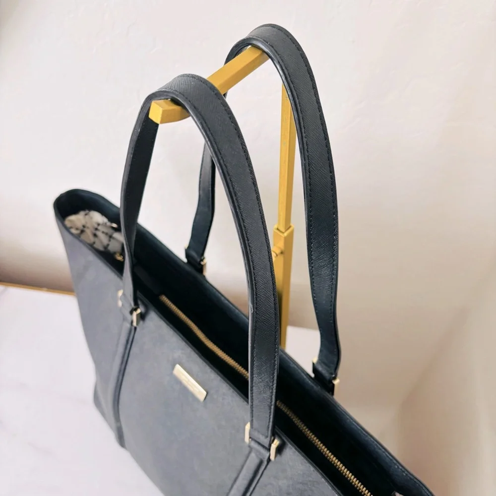 Kate Spade Black Saffiano Leather Tote Bag‎